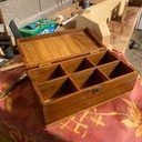 Boîte à bijoux à base de lames de terrasse recyclées