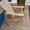 Chaise de jardin avec repose pieds