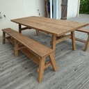 Table et banc de terrasse