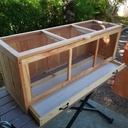 Cage en bois et grillage pour rongeurs