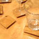 Sous verres en chêne, DIY dessous de verre