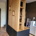 Agencement hall en coin bureau / espace rangement