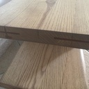 Meuble sous TV en frêne olivier