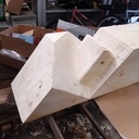 Escalier quart tournant limon central