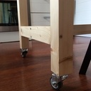 Ilot/table de cuisine mobile