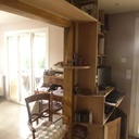 Bibliotheque en massif