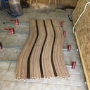 Table en douelle de barrique