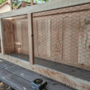 Cage en bois et grillage pour rongeurs