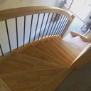 Escalier 2 quarts tournants inversés