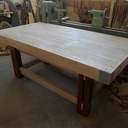 Etabli en chêne, padouk et composite