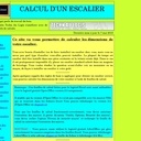 Calcul d'un escalier
