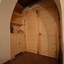 Doubles portes en anse de panier