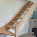 Nouvel escalier 1/4 tournant - hévéa