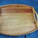 Plateau de service en vieux bois