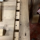 Plateau de table basse vieux chêne massif