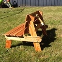 Combi banc demi table pic-nic