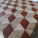 Planches à découper en bois de bout façon "3D"