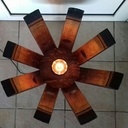 Lampe sur pied rustique