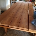 Grande table en Mélèze