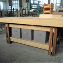 Etabli en chêne, padouk et composite