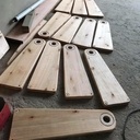 Escada caracol em eucalipto rosa