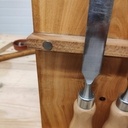 Un support aimanté pour mes ciseaux à bois