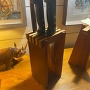 Porte couteaux bois cadeau