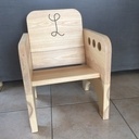 Petite chaise pour enfant en frêne et sa petite table