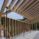 Structure ossature bois en poutre Steico 30 cm