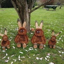 La famille lapins - Décoration extérieure de Pâques