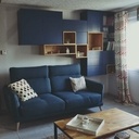 Bibliothèque peinture et bois