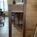 Bureau gigogne en chêne et noyer