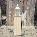 Socle de Lanterne en bois de récup, sapin du nord