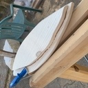 Porte bijoux cœur sur feuille