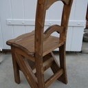 Chaise escabeau