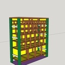 Meuble tipe apothicaire 44 tiroirs