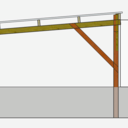 Bâtiment de stockage bois