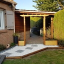 Gloriette pergolas à fleur