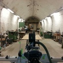 Photo de la travée consacrée au travail du bois.