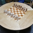 pieces de jeu en frêne et bossé