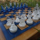 J'eu d'echecs en chene et epoxy