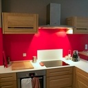 Cuisine contemporaine en chêne et stratifié compact