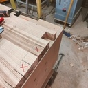 Plan de travail en chêne brun