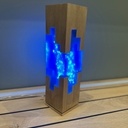 Veilleuse frêne et résine époxy