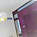 Cloisons en bois colorées