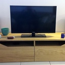 Meuble TV en chêne massif