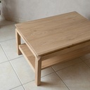 Table basse avec assemblages type "Pierre Chapo"