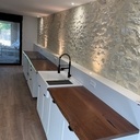 Plan de travail en acajou massif