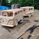 Combi VW hippie en bois de palette