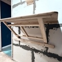 Table murale escamotable